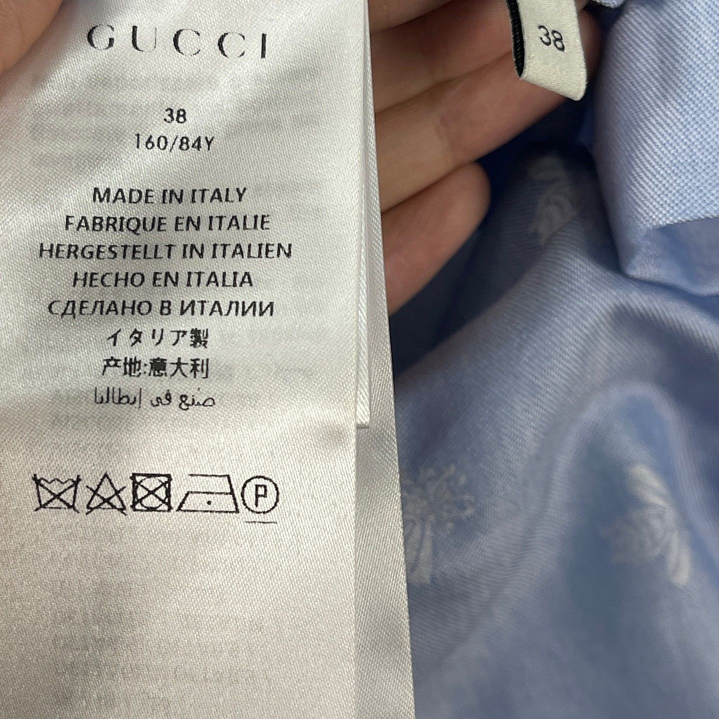 Gucci Gucci Bee Star Pattern Button Up Shirt Size 38 Size XS / US 0-2 / IT 36-38 - 4 Thumbnail