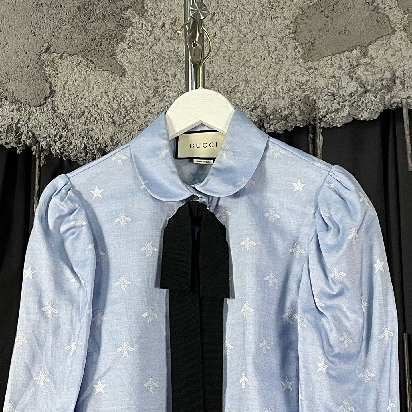 Gucci Gucci Bee Star Pattern Button Up Shirt Size 38 Size XS / US 0-2 / IT 36-38 - 6 Thumbnail