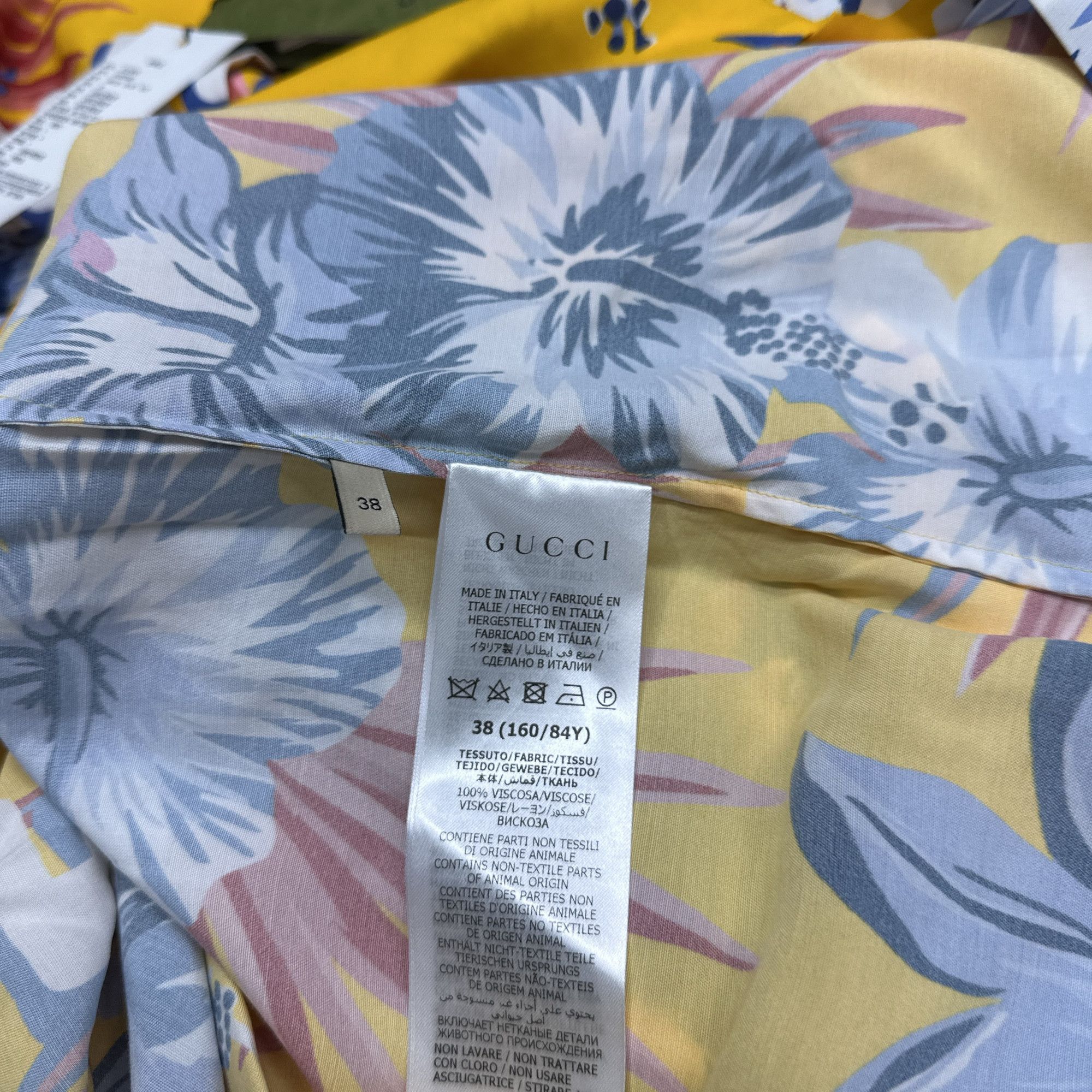 Gucci Gucci Floral Print Button Up Shirt Size 38 Size XS / US 0-2 / IT 36-38 - 6 Thumbnail