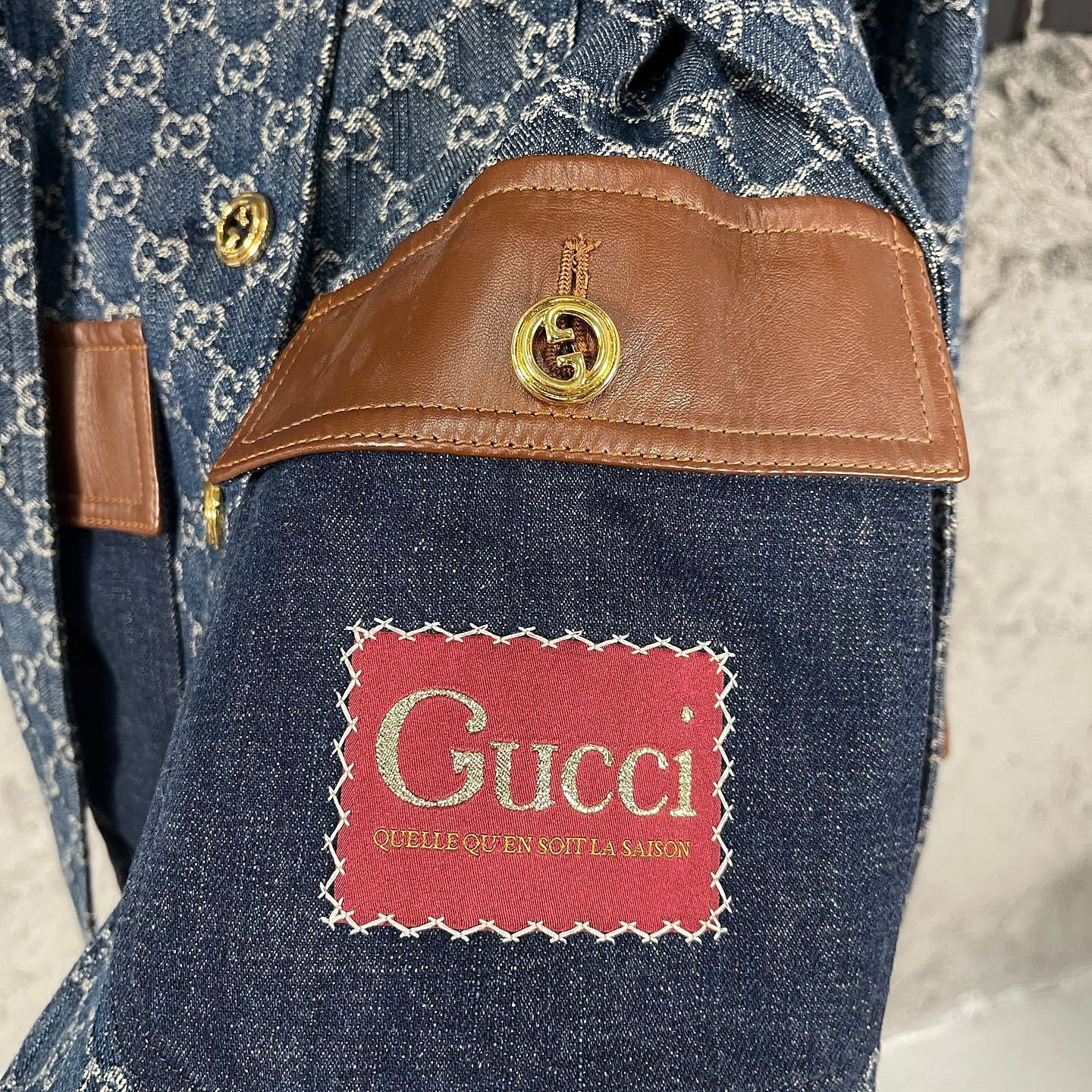 Gucci Gucci GG Logo Denim Jacket Size 36 Size XS / US 0-2 / IT 36-38 - 8 Thumbnail