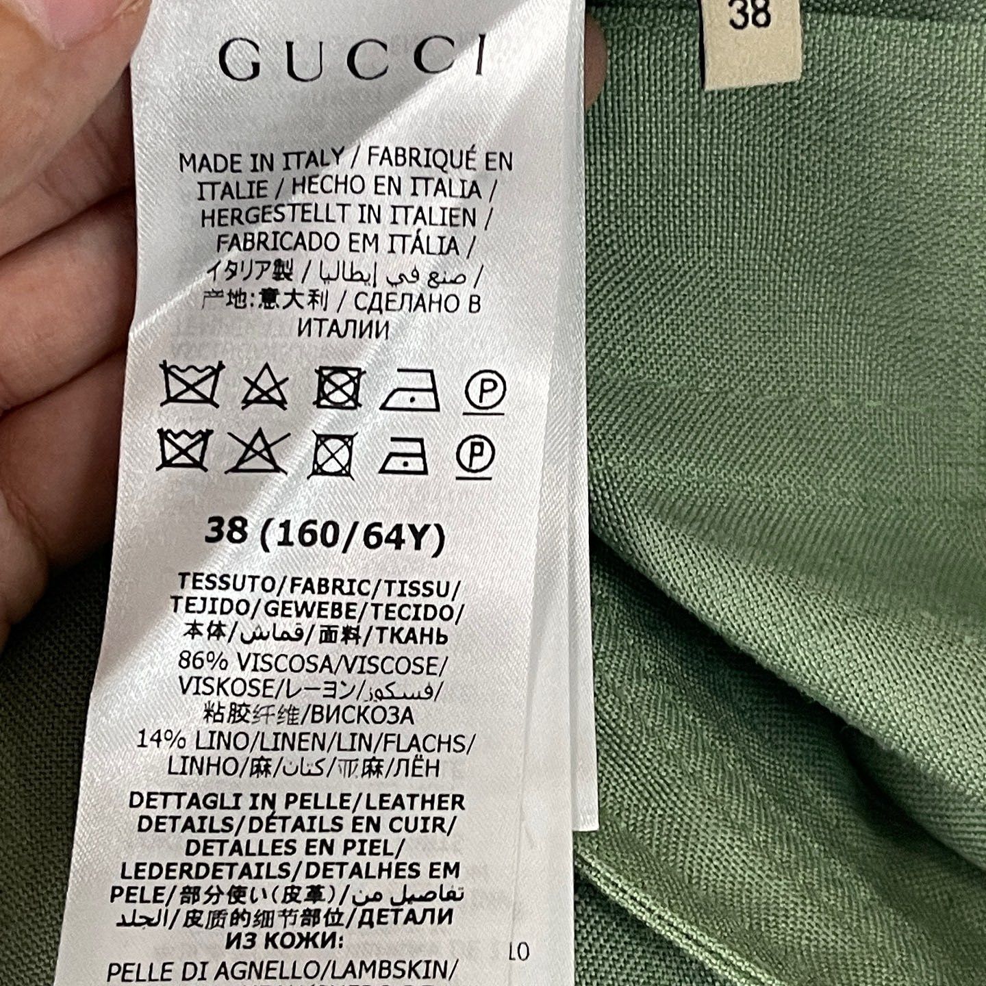 Gucci Gucci Green Pleated Midi Skirt Size 38 Size 26" / US 2 / IT 38 - 4 Thumbnail