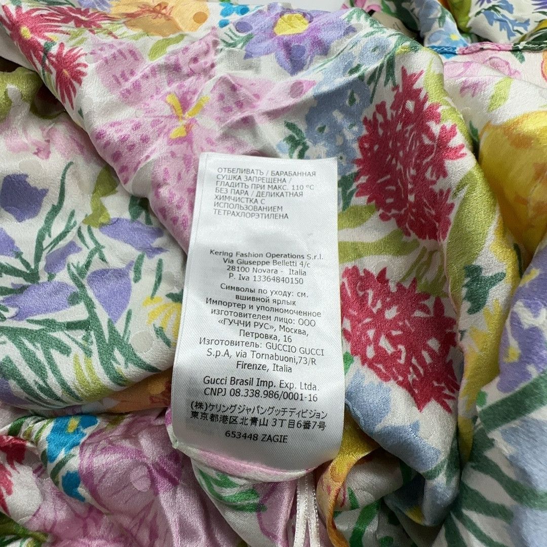 Gucci Gucci Ken Scott Floral Silk Midi Dress Size 40 Size S / US 4 / IT 40 - 3 Thumbnail