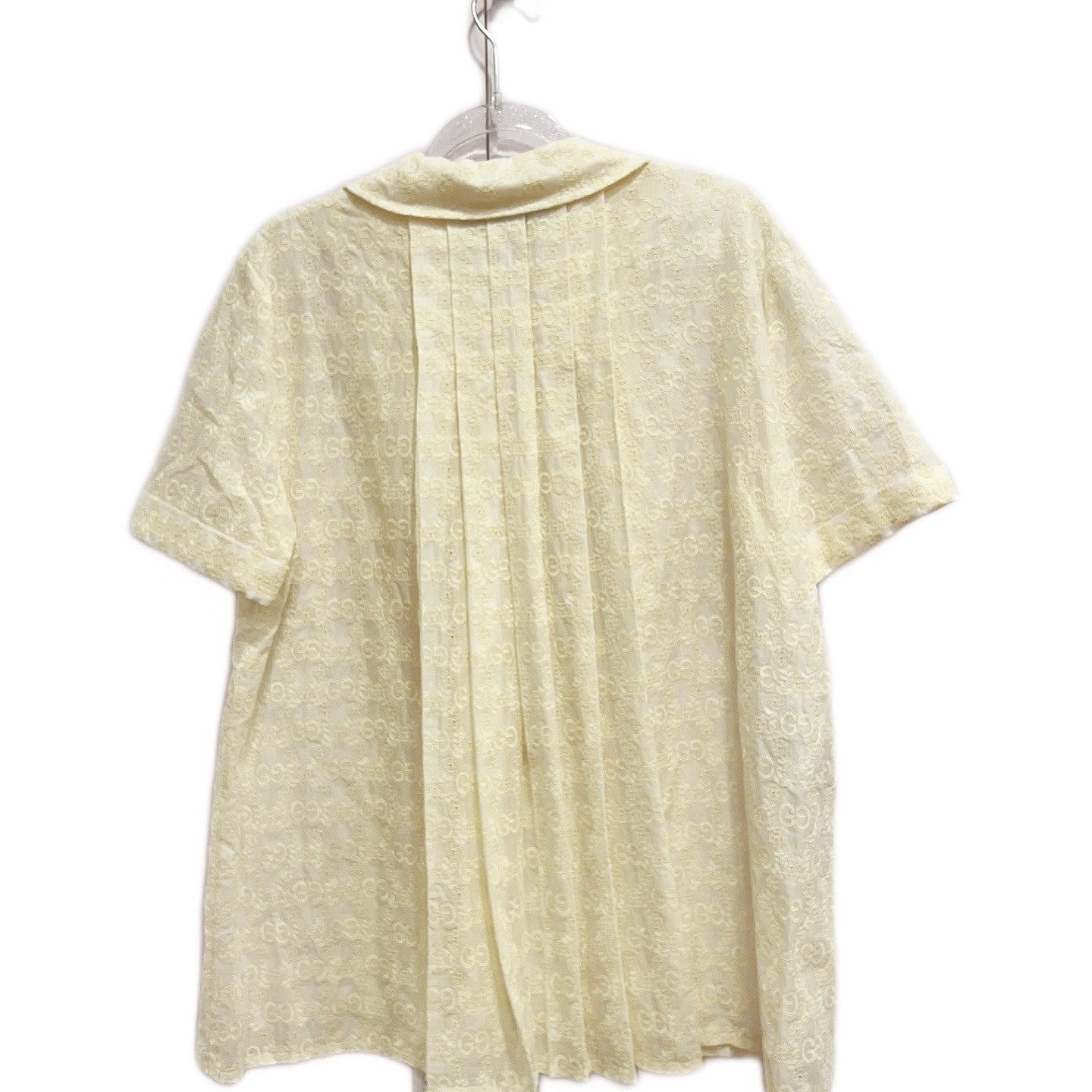 Gucci Gucci GG Embroidery Peter Pan Collar Blouse Size 44 Size M / US 6-8 / IT 42-44 - 2 Thumbnail