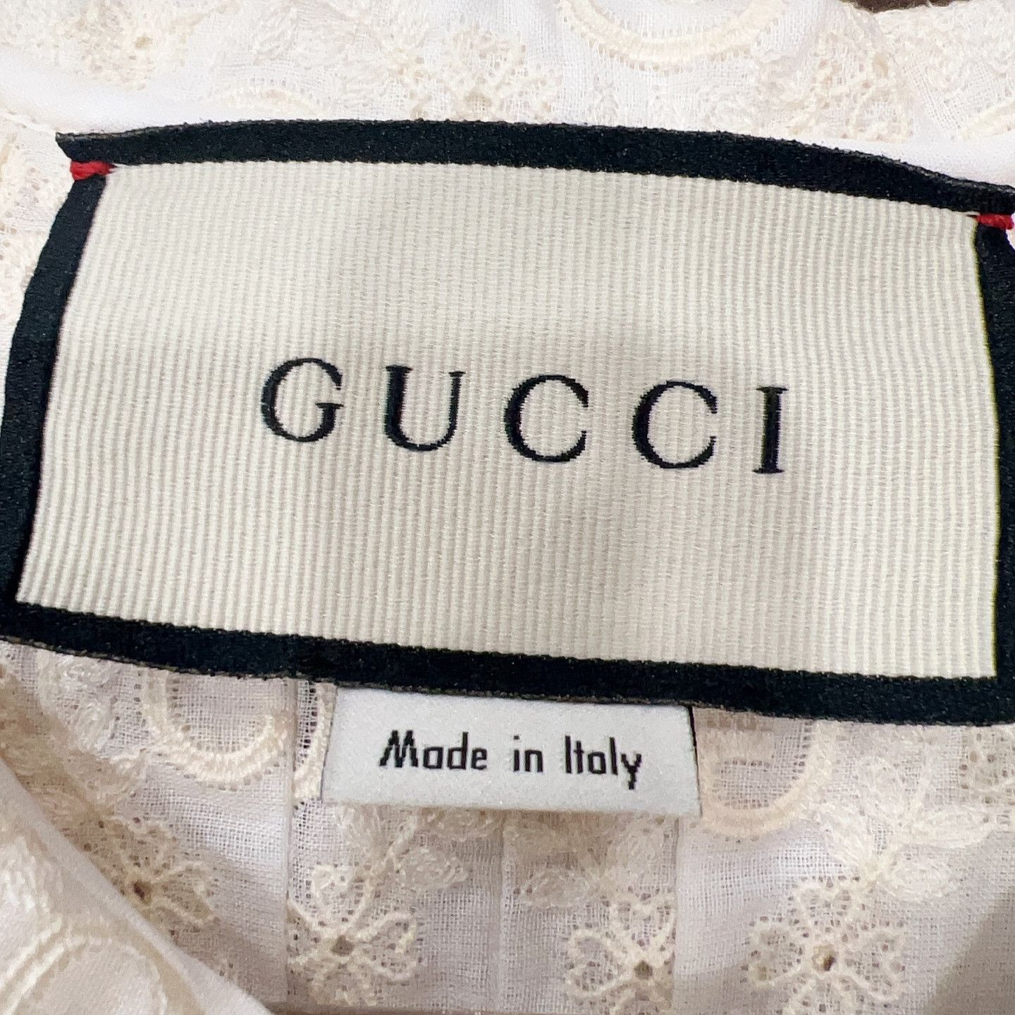 Gucci Gucci GG Embroidery Peter Pan Collar Blouse Size 44 Size M / US 6-8 / IT 42-44 - 6 Thumbnail