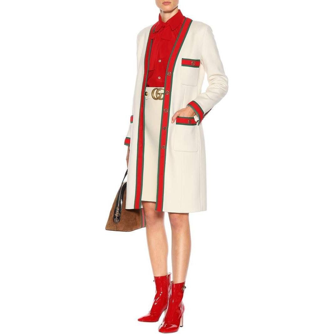 Gucci Gucci Web Trim Wool Coat Size 38 Size XS / US 0-2 / IT 36-38 - 10 Thumbnail