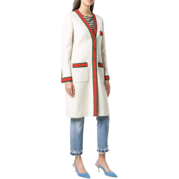 Gucci Gucci Web Trim Wool Coat Size 38 Size XS / US 0-2 / IT 36-38 - 9 Thumbnail