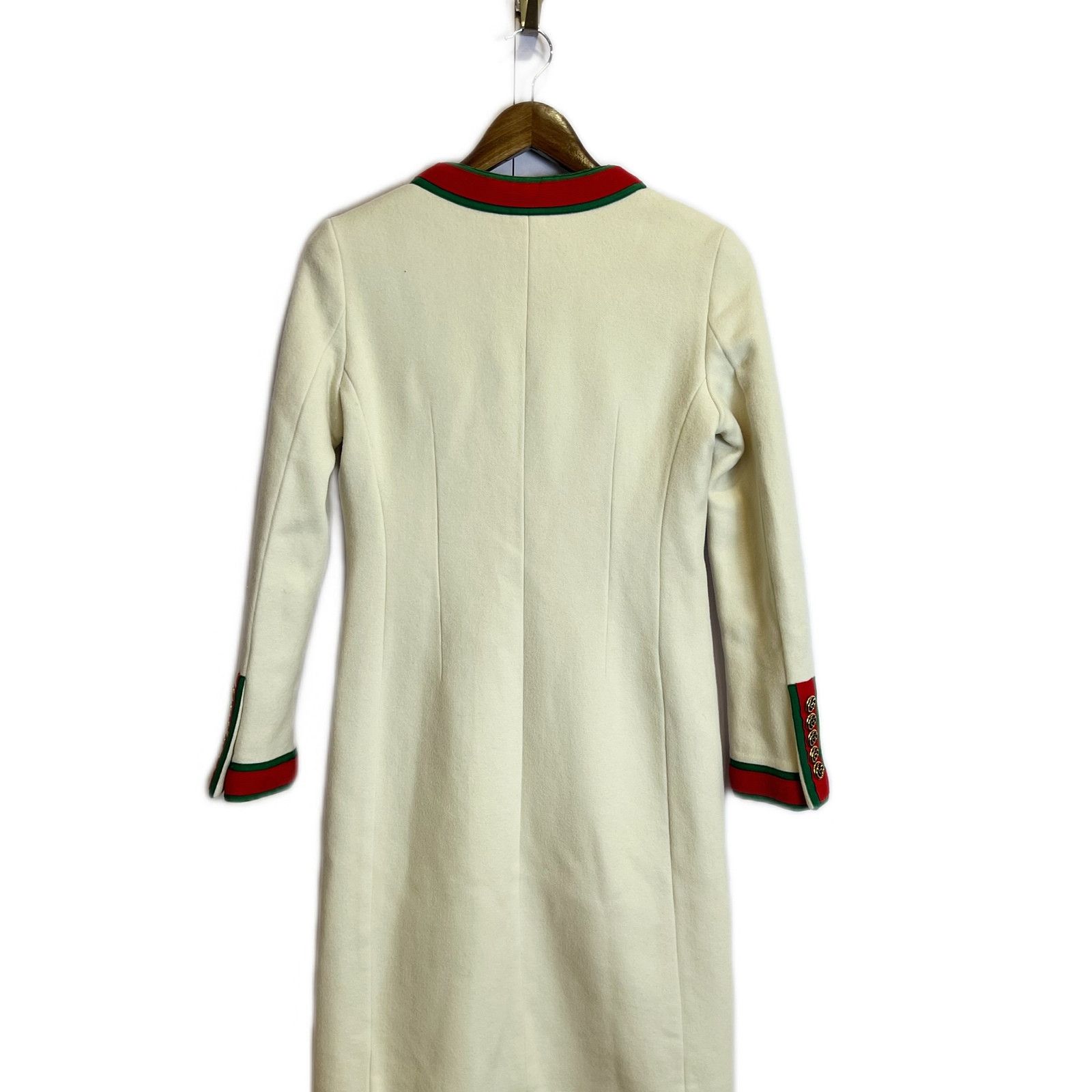 Gucci Gucci Web Trim Wool Coat Size 38 Size XS / US 0-2 / IT 36-38 - 2 Thumbnail