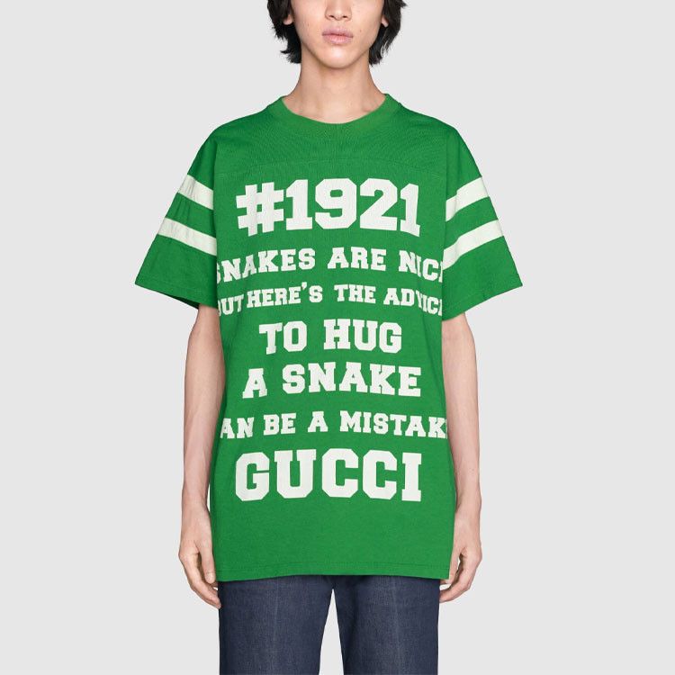 Gucci Gucci 1921 Snake Print T-Shirt Size XS Size US XS / EU 42 / 0 - 7 Thumbnail