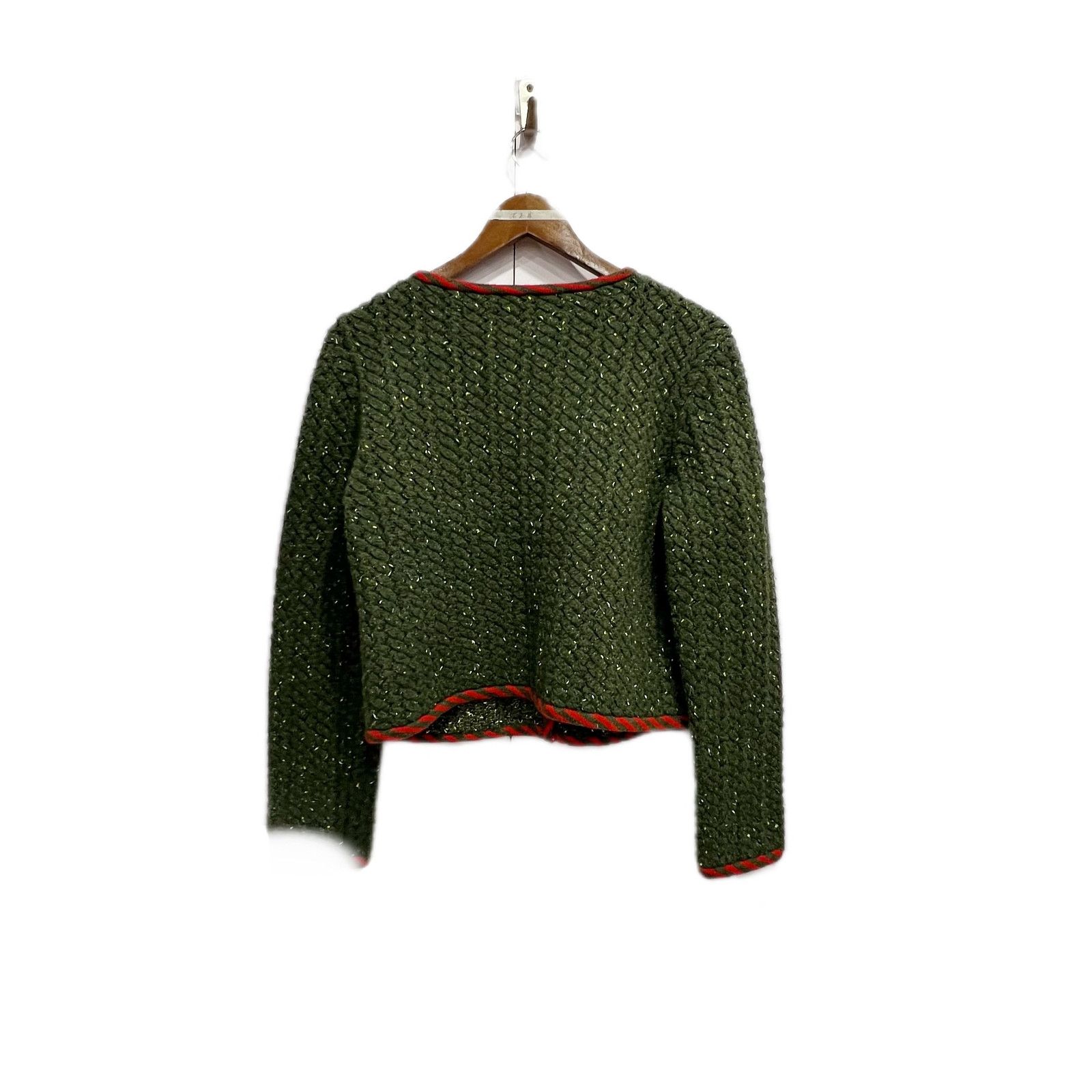 Gucci Gucci Green Wool Blend Tweed Jacket Size M Size M / US 6-8 / IT 42-44 - 2 Thumbnail