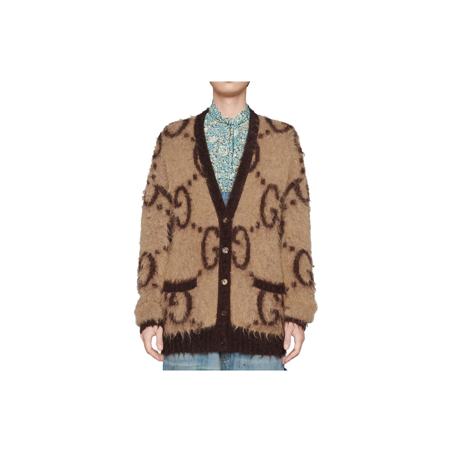Gucci Gucci GG Logo Mohair Cardigan Size M Size US M / EU 48-50 / 2 - 7 Thumbnail