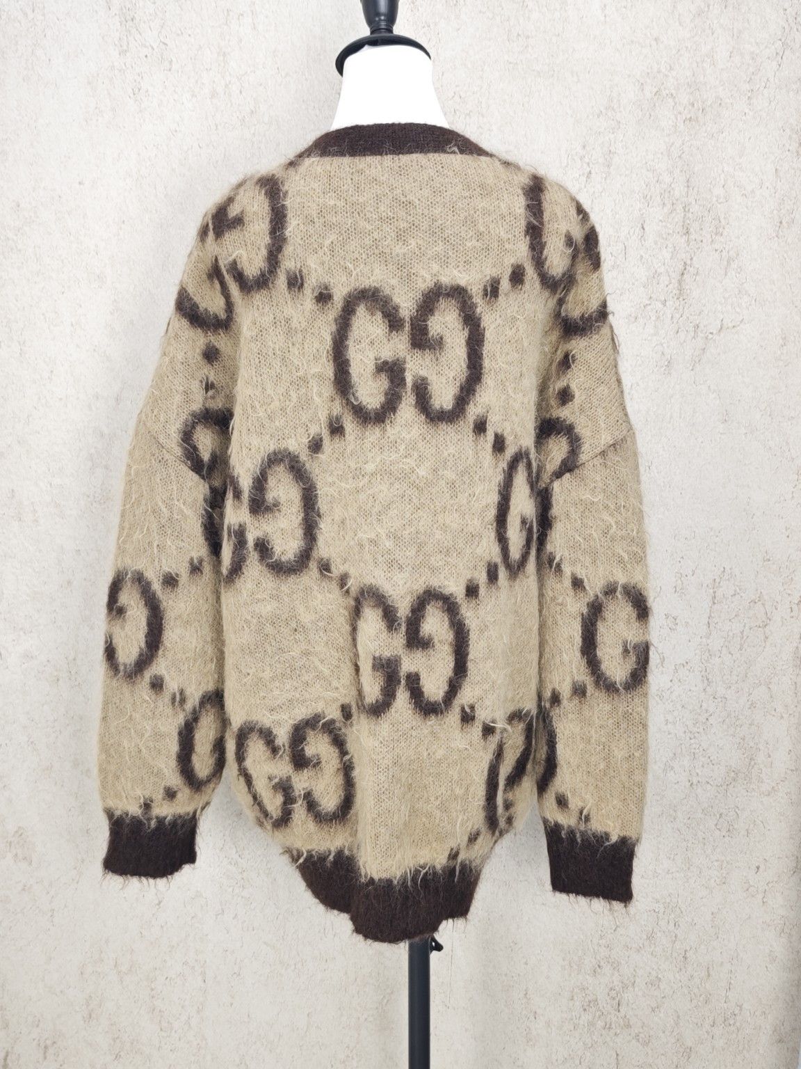 Gucci Gucci GG Logo Mohair Cardigan Size M Size US M / EU 48-50 / 2 - 2 Thumbnail