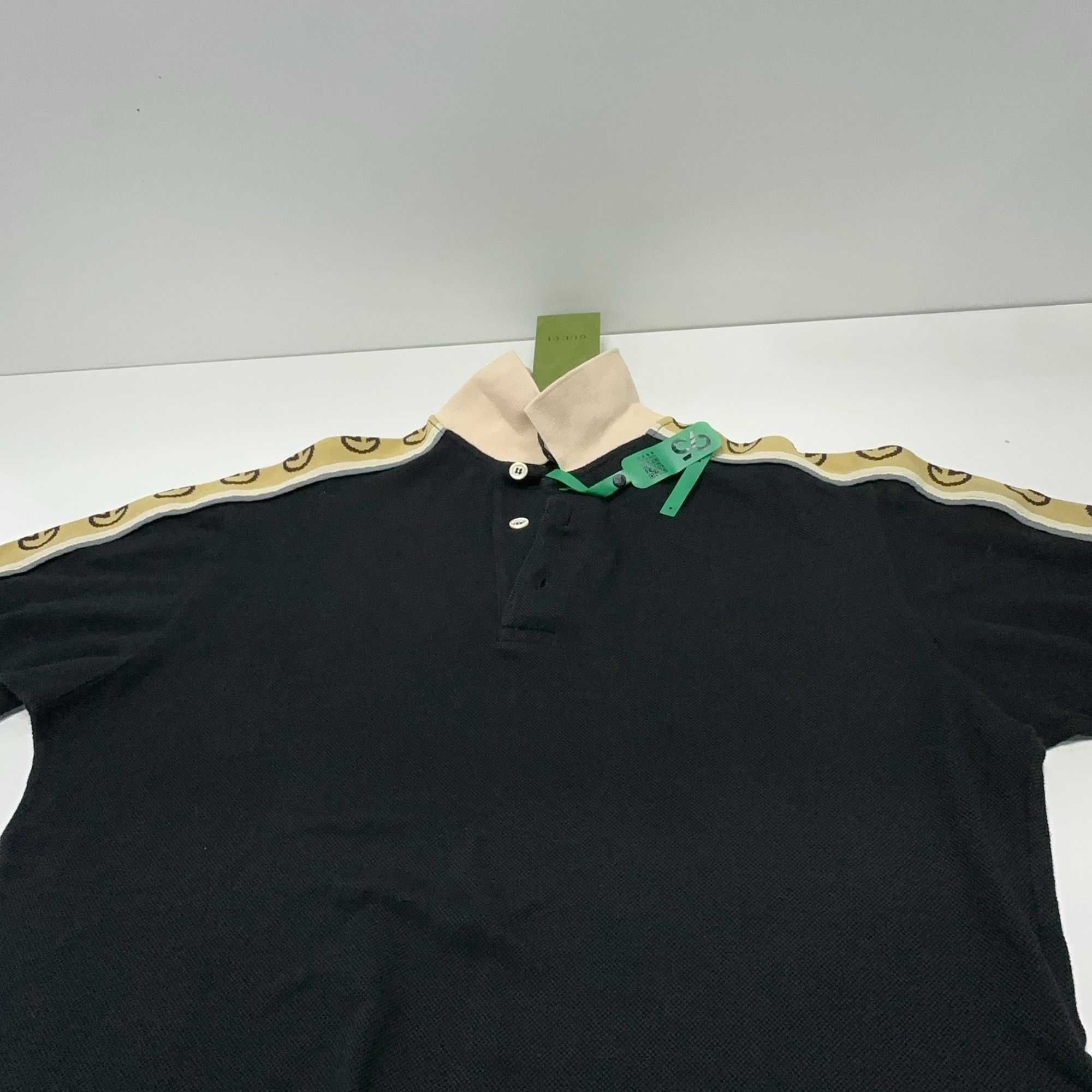 Gucci Gucci GG Logo Tape Polo Shirt Size L Size US L / EU 52-54 / 3 - 10 Thumbnail