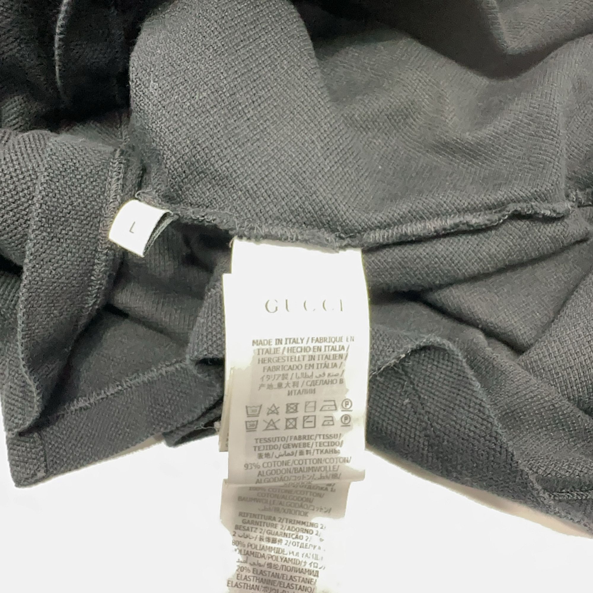 Gucci Gucci GG Logo Tape Polo Shirt Size L Size US L / EU 52-54 / 3 - 5 Thumbnail