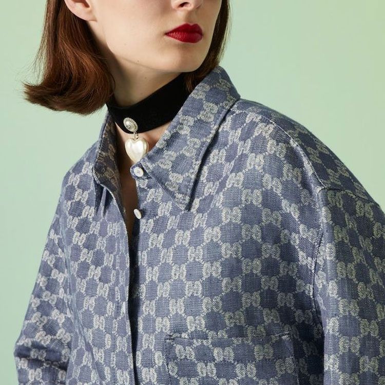 Gucci Gucci GG Monogram Linen Button Up Shirt Size 42 Size M / US 6-8 / IT 42-44 - 8 Thumbnail