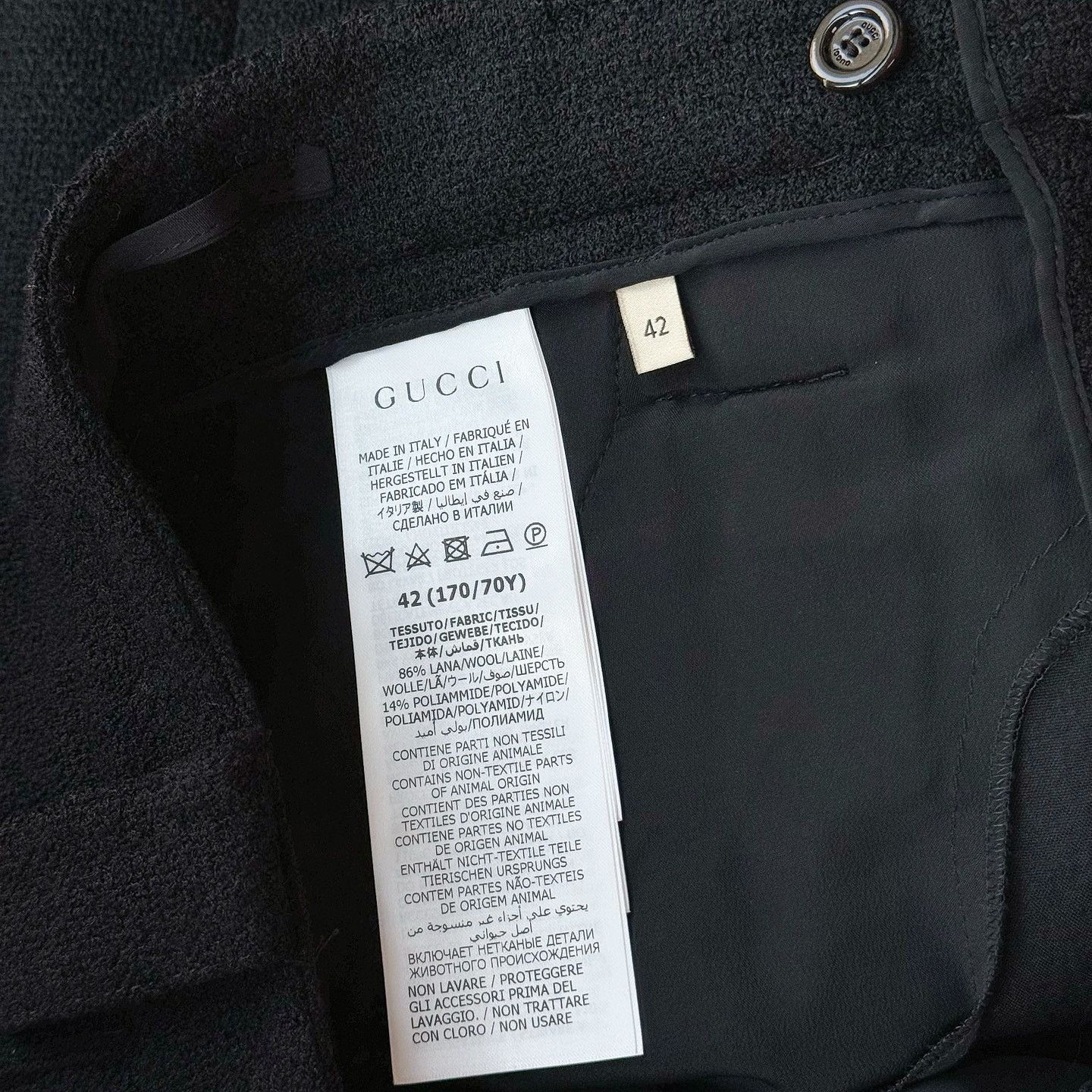 Gucci Gucci Pleated Wool Blend Pants Size 42 Size 28" / US 6 / IT 42 - 4 Thumbnail