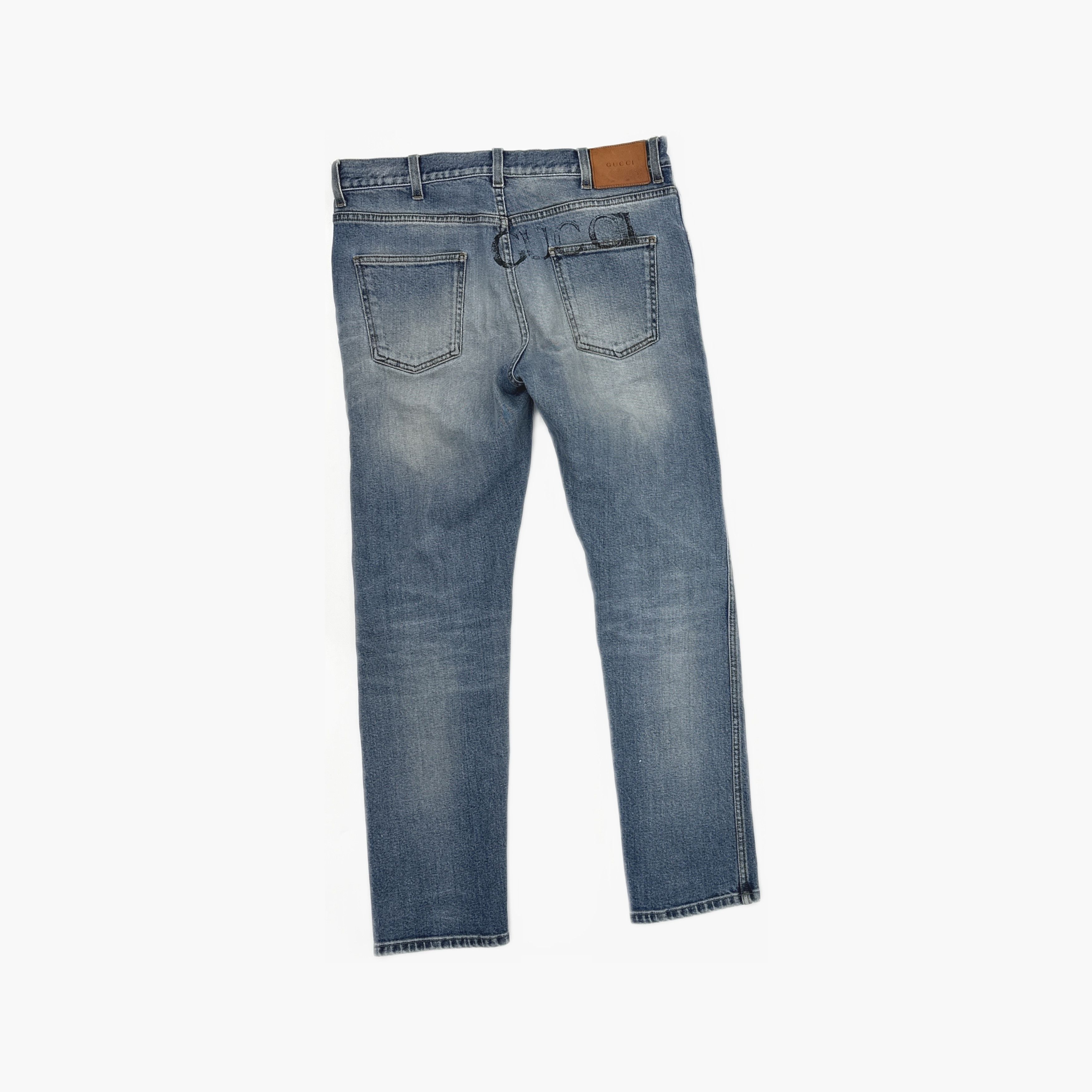 Gucci Gucci x New York Yankees NY Logo Denim Jeans Size 34 Size US 34 / EU 50 - 2 Thumbnail