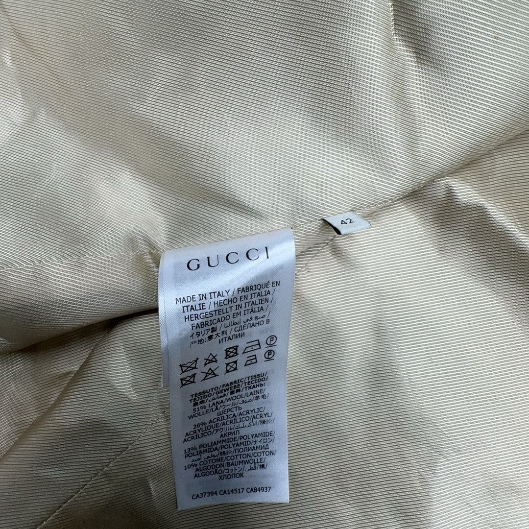 Gucci Gucci Logo Pattern Tweed Jacket Size 42 Size M / US 6-8 / IT 42-44 - 3 Thumbnail