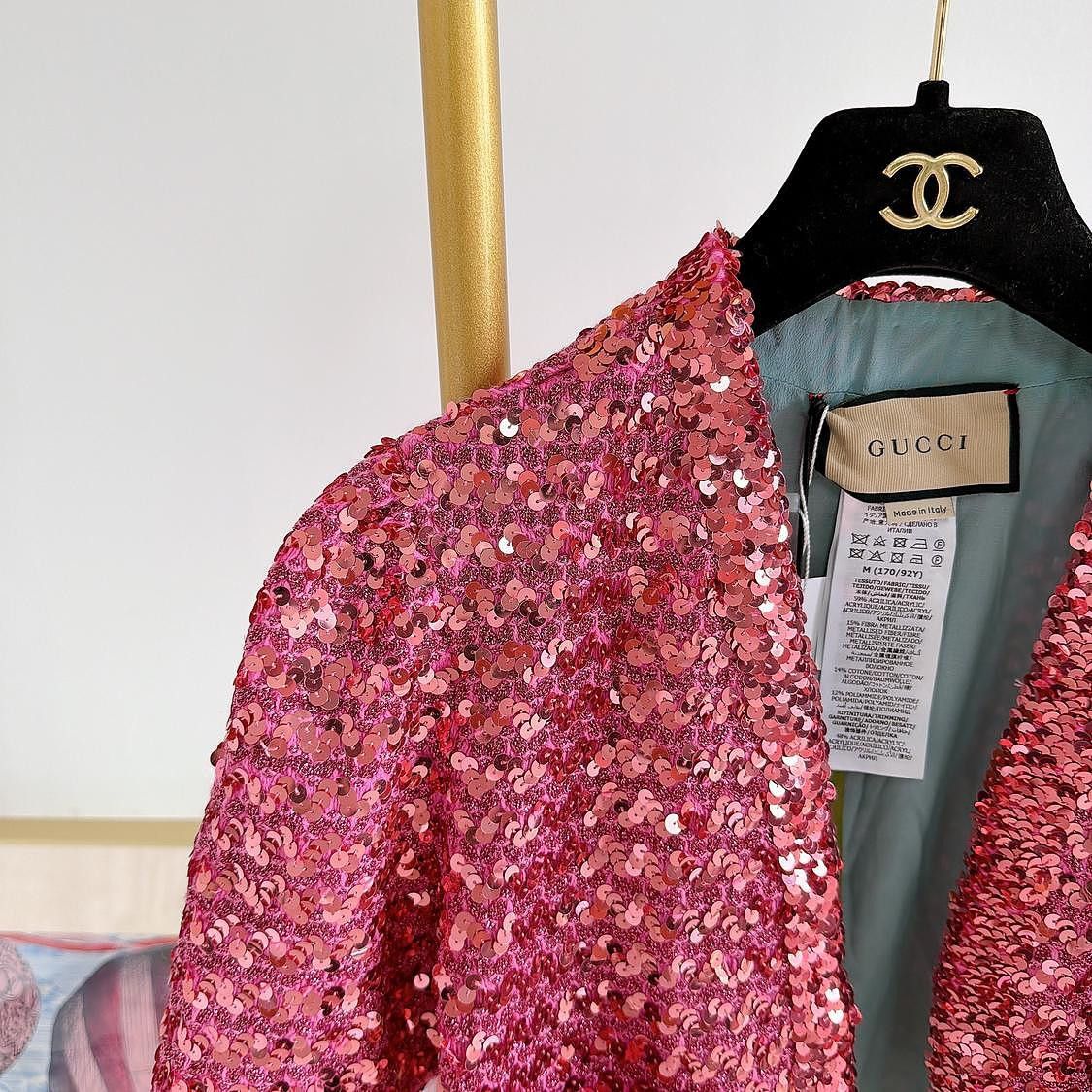 Gucci Gucci Sequin Short Sleeve Jacket Size M Size M / US 6-8 / IT 42-44 - 5 Thumbnail