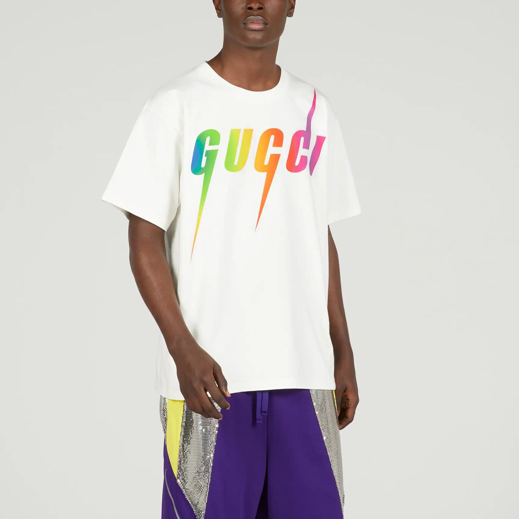 Gucci Gucci Rainbow Blade Logo T-Shirt Size S Size US S / EU 44-46 / 1 - 10 Thumbnail