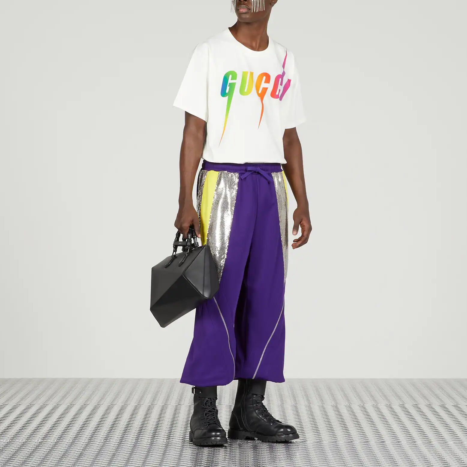 Gucci Gucci Rainbow Blade Logo T-Shirt Size S Size US S / EU 44-46 / 1 - 11 Thumbnail