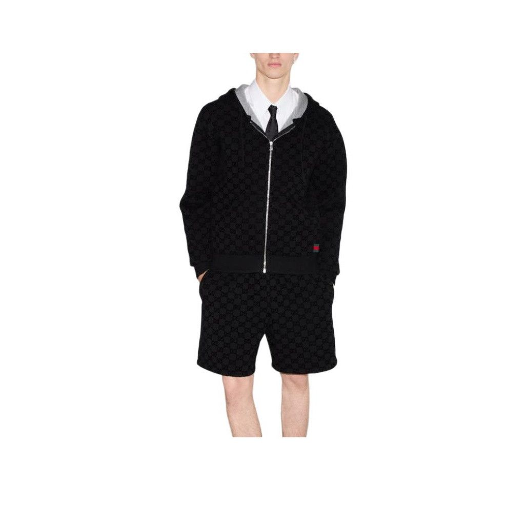 Gucci Gucci GG Logo Zip Hoodie Size L Size US L / EU 52-54 / 3 - 7 Thumbnail