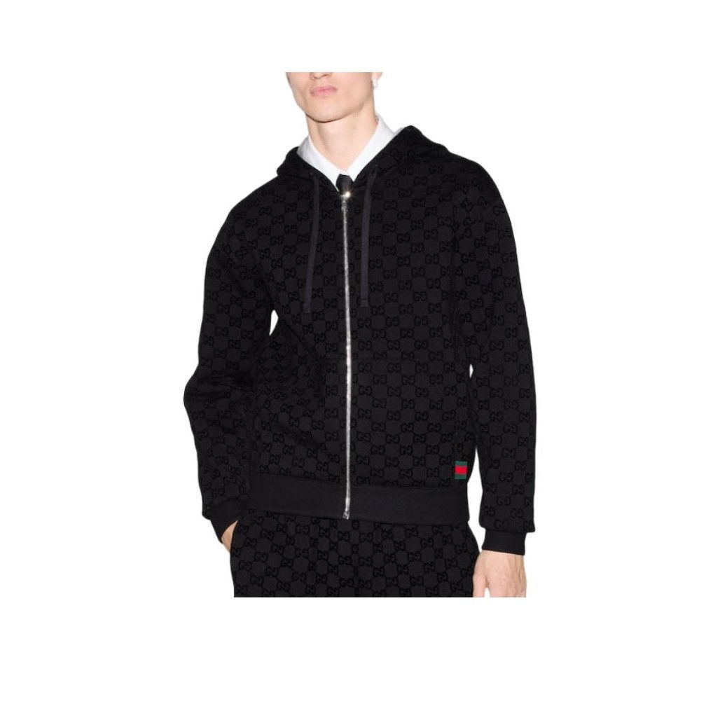 Gucci Gucci GG Logo Zip Hoodie Size L Size US L / EU 52-54 / 3 - 8 Thumbnail