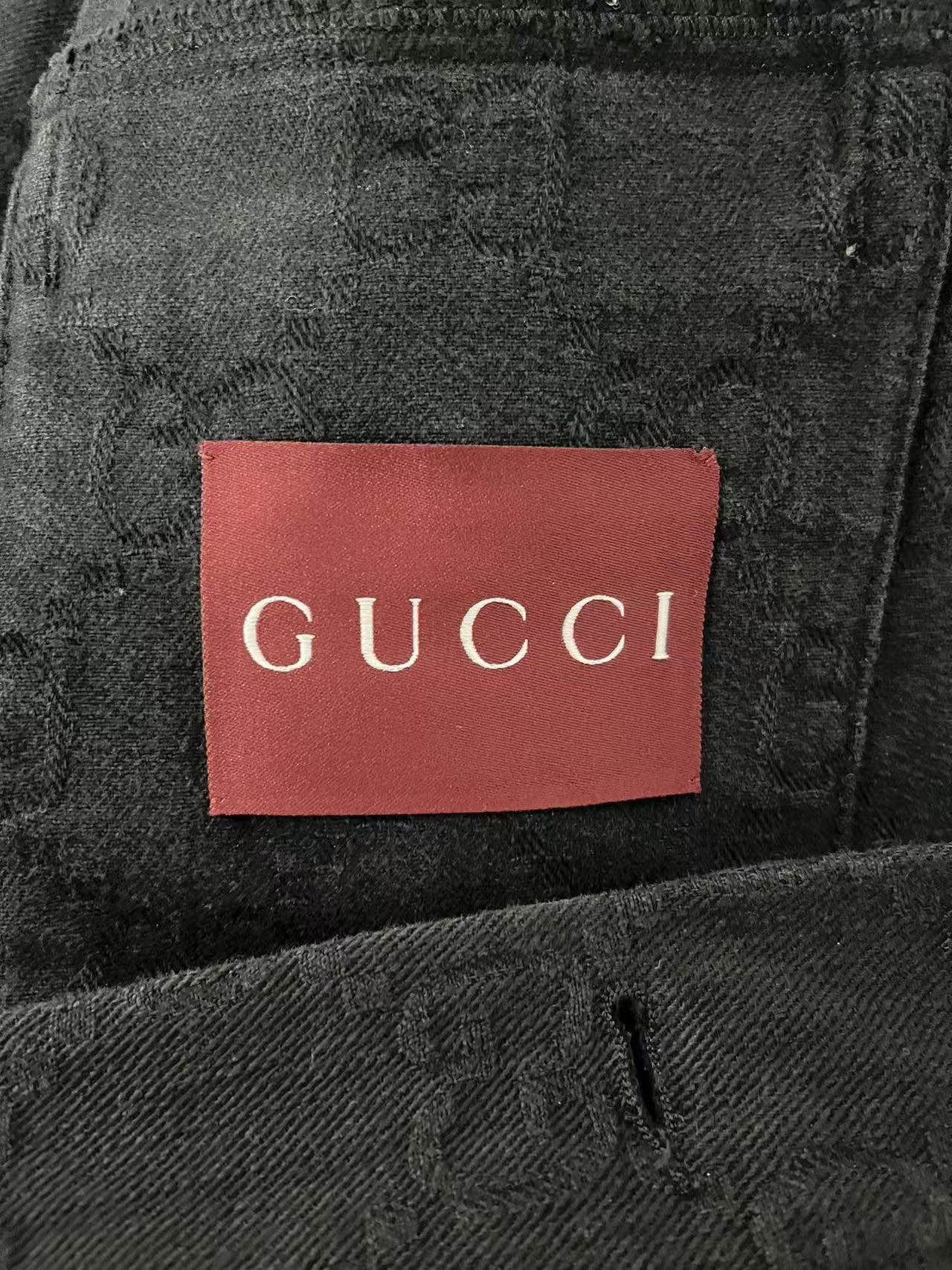 Gucci Gucci GG Monogram Denim Jacket Size 50 Size US M / EU 48-50 / 2 - 3 Thumbnail