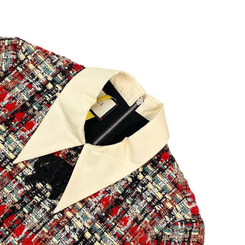 Gucci Gucci Tweed Bow Mini Dress Size 40 Size S / US 4 / IT 40 - 7 Thumbnail