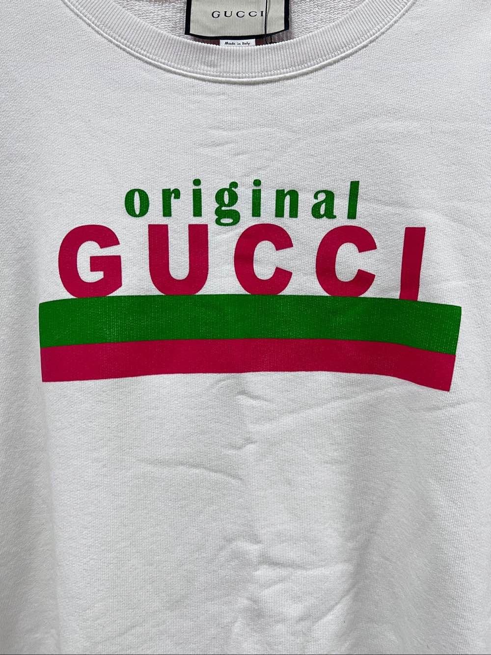 Gucci Gucci Original Logo Sweatshirt White Size XS Size US XS / EU 42 / 0 - 6 Thumbnail