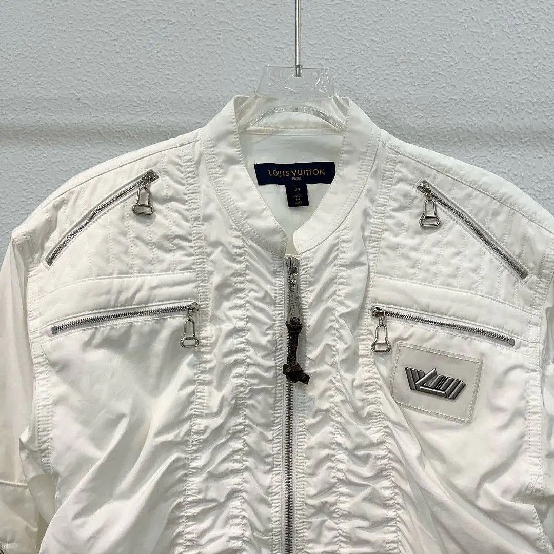 Louis Vuitton Louis Vuitton Ruched Bomber Jacket Size 34 Size XS / US 0-2 / IT 36-38 - 5 Thumbnail