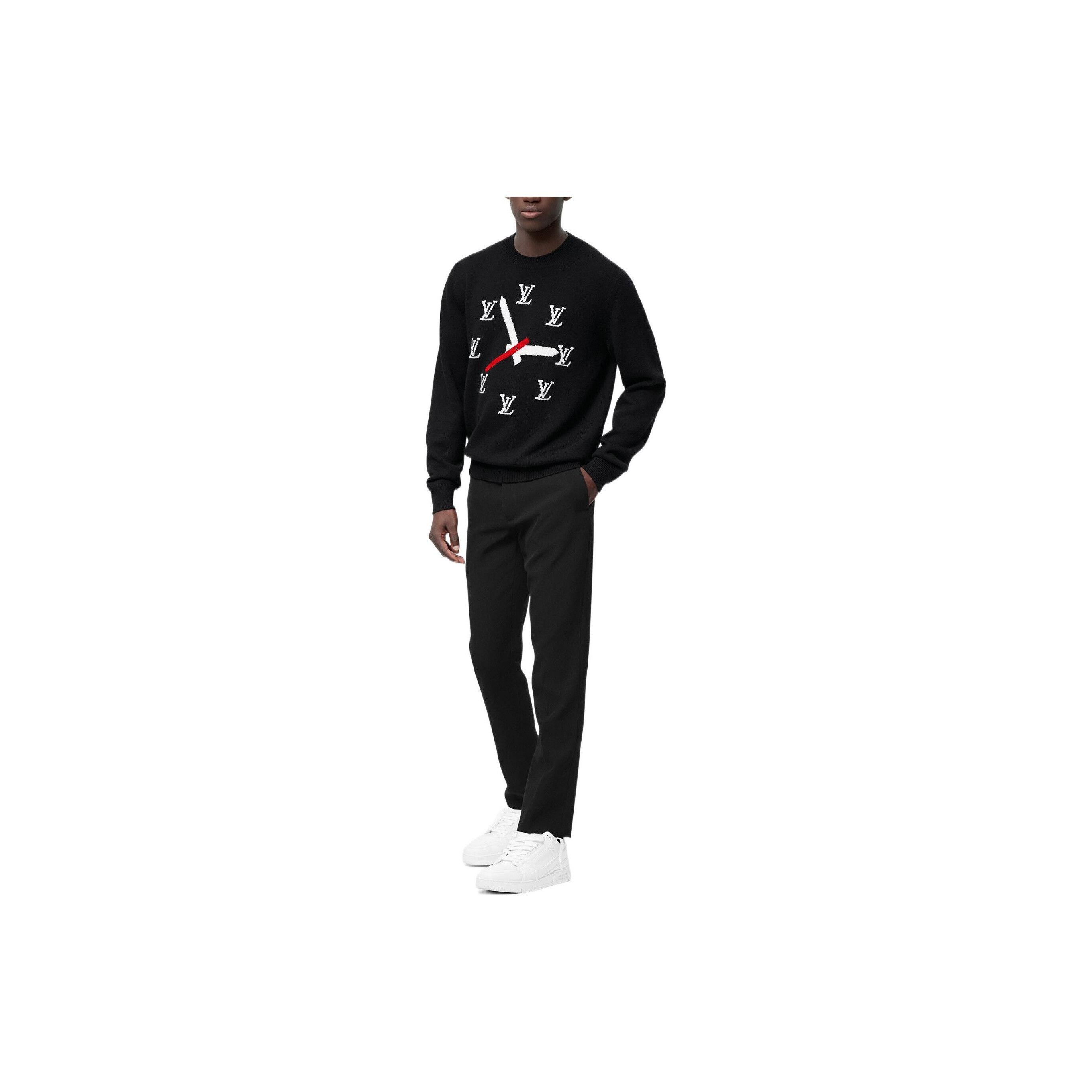 Louis Vuitton Louis Vuitton Clock Intarsia Sweater Size L Size US L / EU 52-54 / 3 - 6 Thumbnail