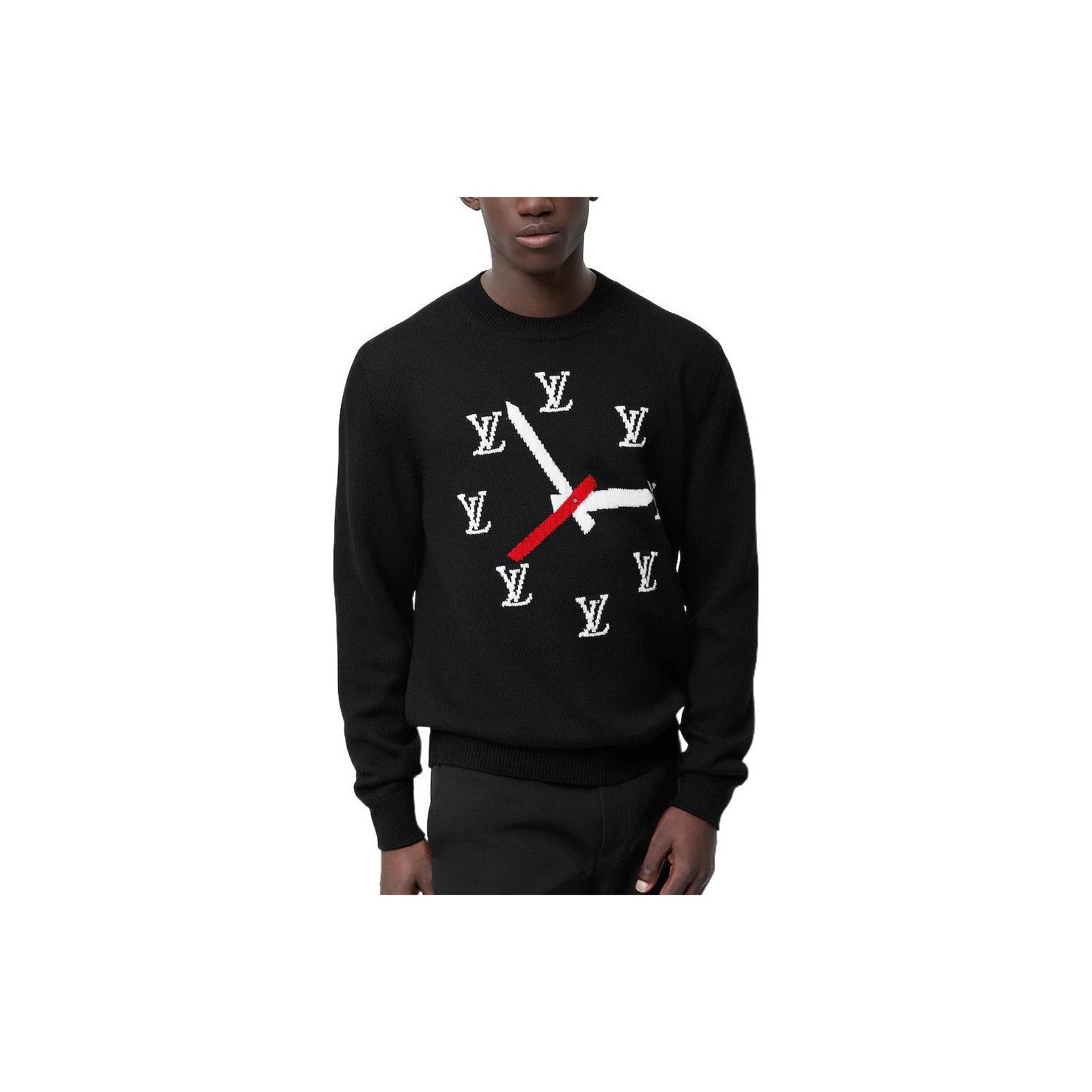 Louis Vuitton Louis Vuitton Clock Intarsia Sweater Size L Size US L / EU 52-54 / 3 - 8 Thumbnail