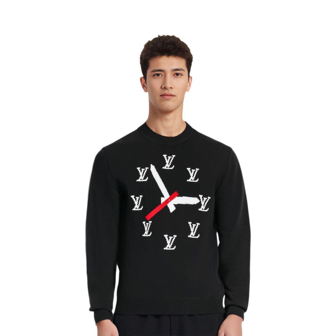 Louis Vuitton Louis Vuitton Clock Intarsia Sweater Size L Size US L / EU 52-54 / 3 - 9 Thumbnail