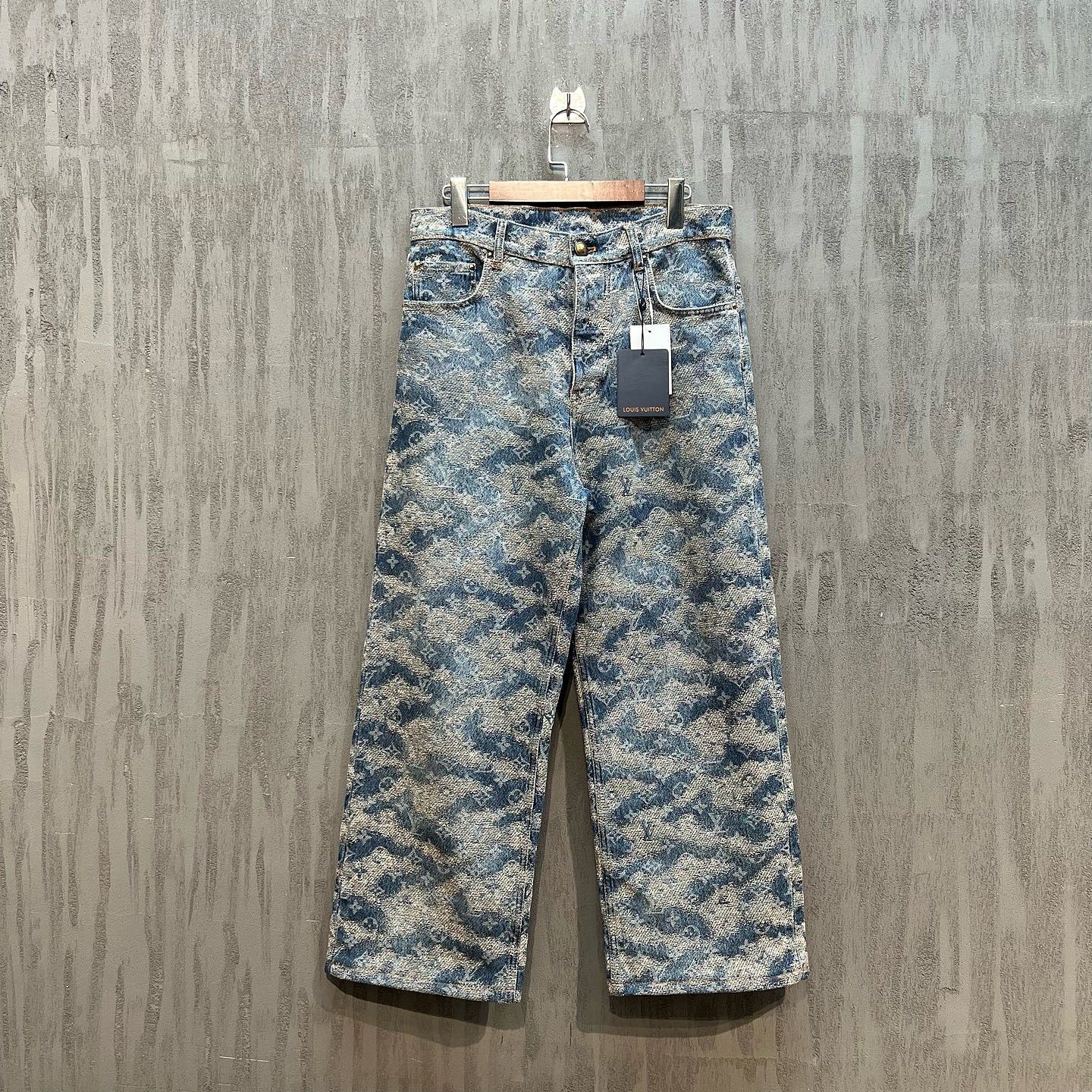 Louis Vuitton Louis Vuitton Monogram Jacquard Denim Jeans Size 28 Size US 28 / EU 44 - 6 Thumbnail