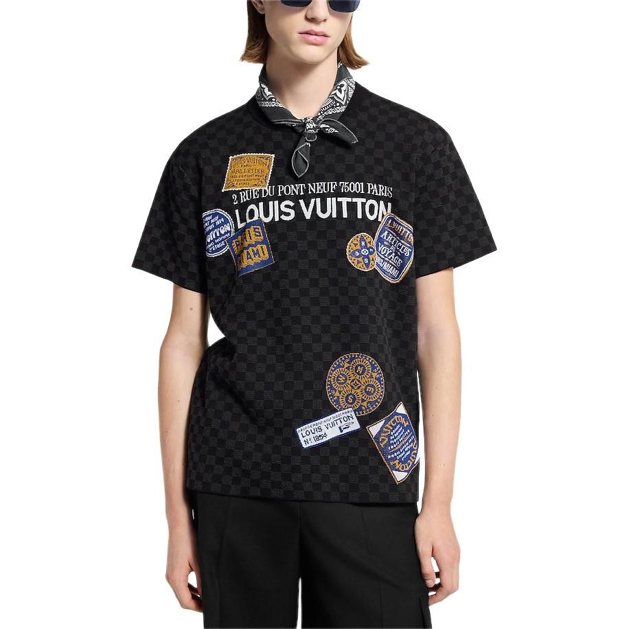 Louis Vuitton Louis Vuitton Patch Damier Short Sleeve T-Shirt Size L Size US L / EU 52-54 / 3 - 8 Thumbnail