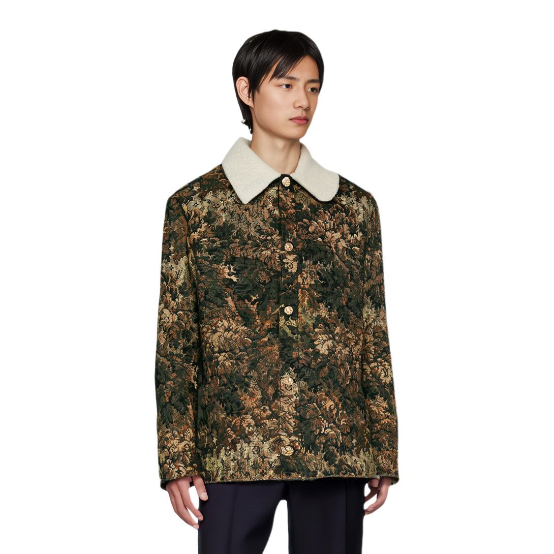 Louis Vuitton Louis Vuitton Tapestry Shearling Collar Jacket Size S Size US S / EU 44-46 / 1 - 10 Thumbnail