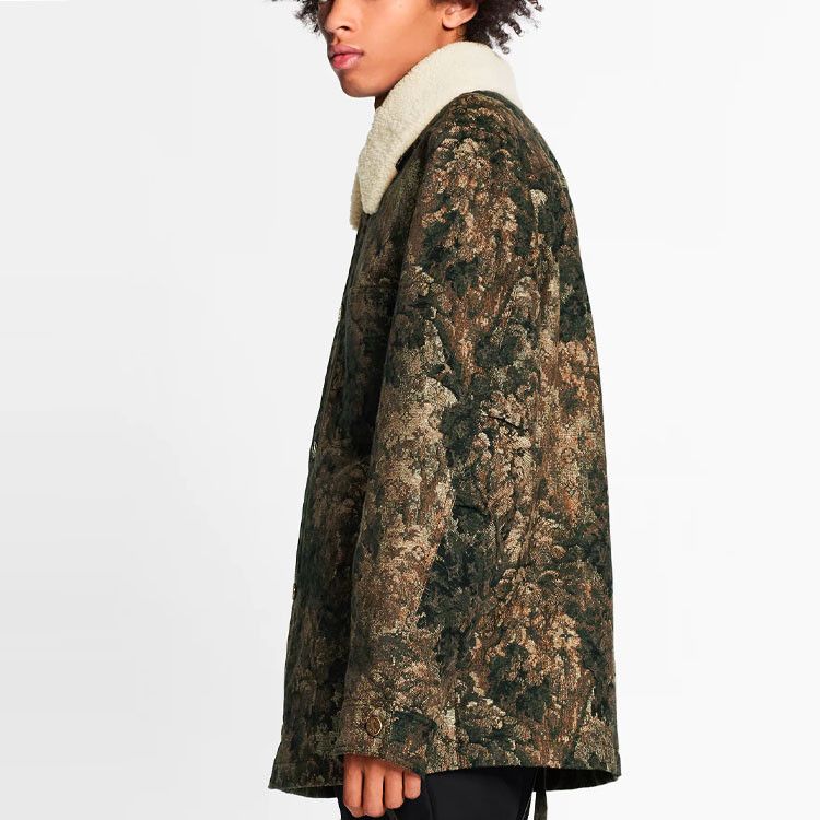 Louis Vuitton Louis Vuitton Tapestry Shearling Collar Jacket Size S Size US S / EU 44-46 / 1 - 9 Thumbnail