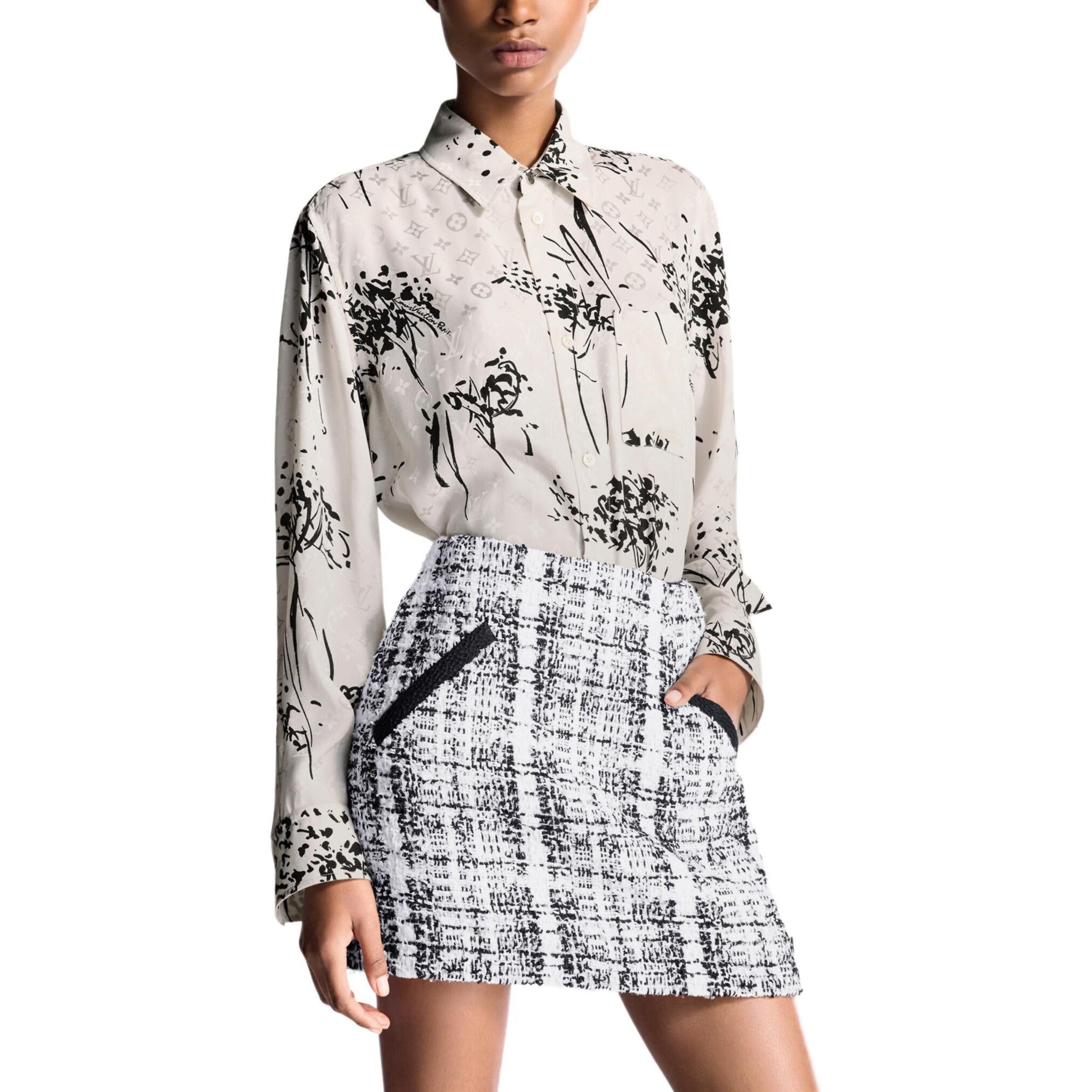 Louis Vuitton Louis Vuitton Monogram Floral Silk Button Up Size 40 Size S / US 4 / IT 40 - 12 Thumbnail
