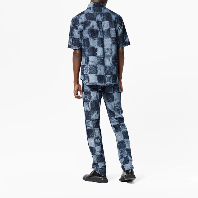 Louis Vuitton Louis Vuitton Salt Print Denim Shirt Size S Size US S / EU 44-46 / 1 - 7 Thumbnail