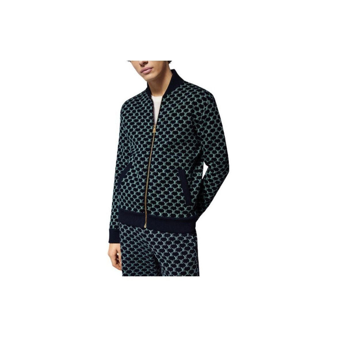 Louis Vuitton Louis Vuitton Monogram Knit Zip Up Bomber Size M Size US M / EU 48-50 / 2 - 8 Thumbnail