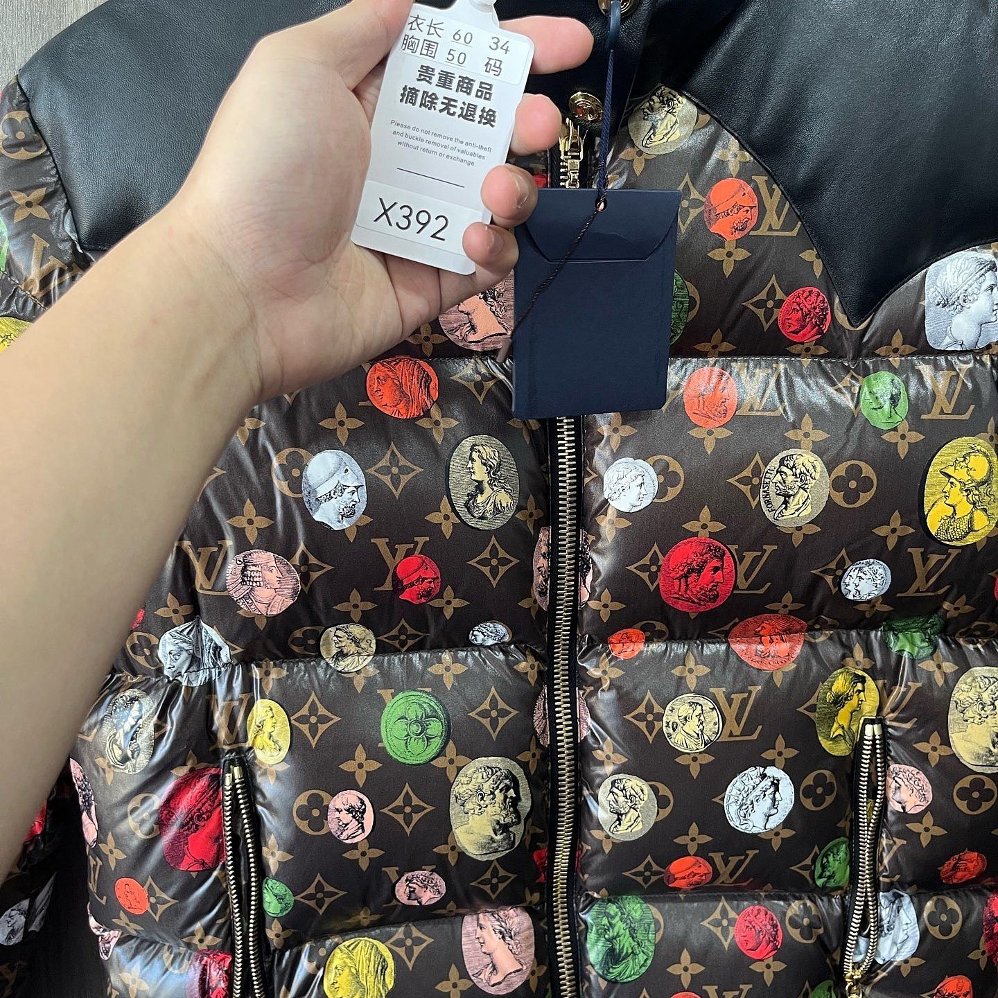 Louis Vuitton Louis Vuitton x Fornasetti Monogram Puffer Jacket Size 34 Size XXS / US 00 / IT 34 - 9 Thumbnail