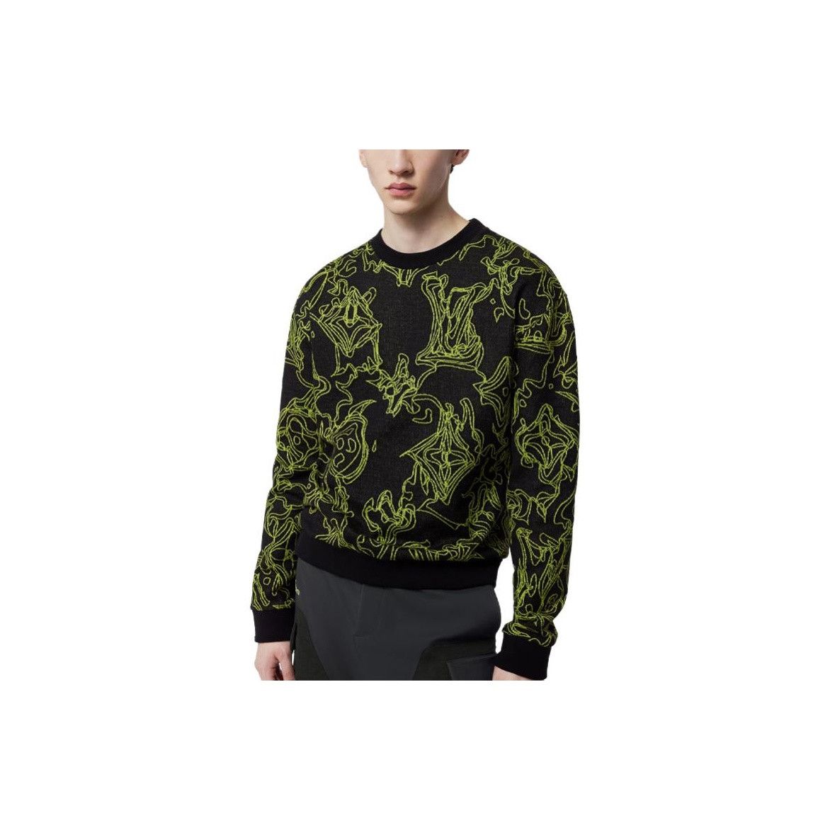 Louis Vuitton Louis Vuitton Neon Monogram Sweater Size L Size US L / EU 52-54 / 3 - 8 Thumbnail
