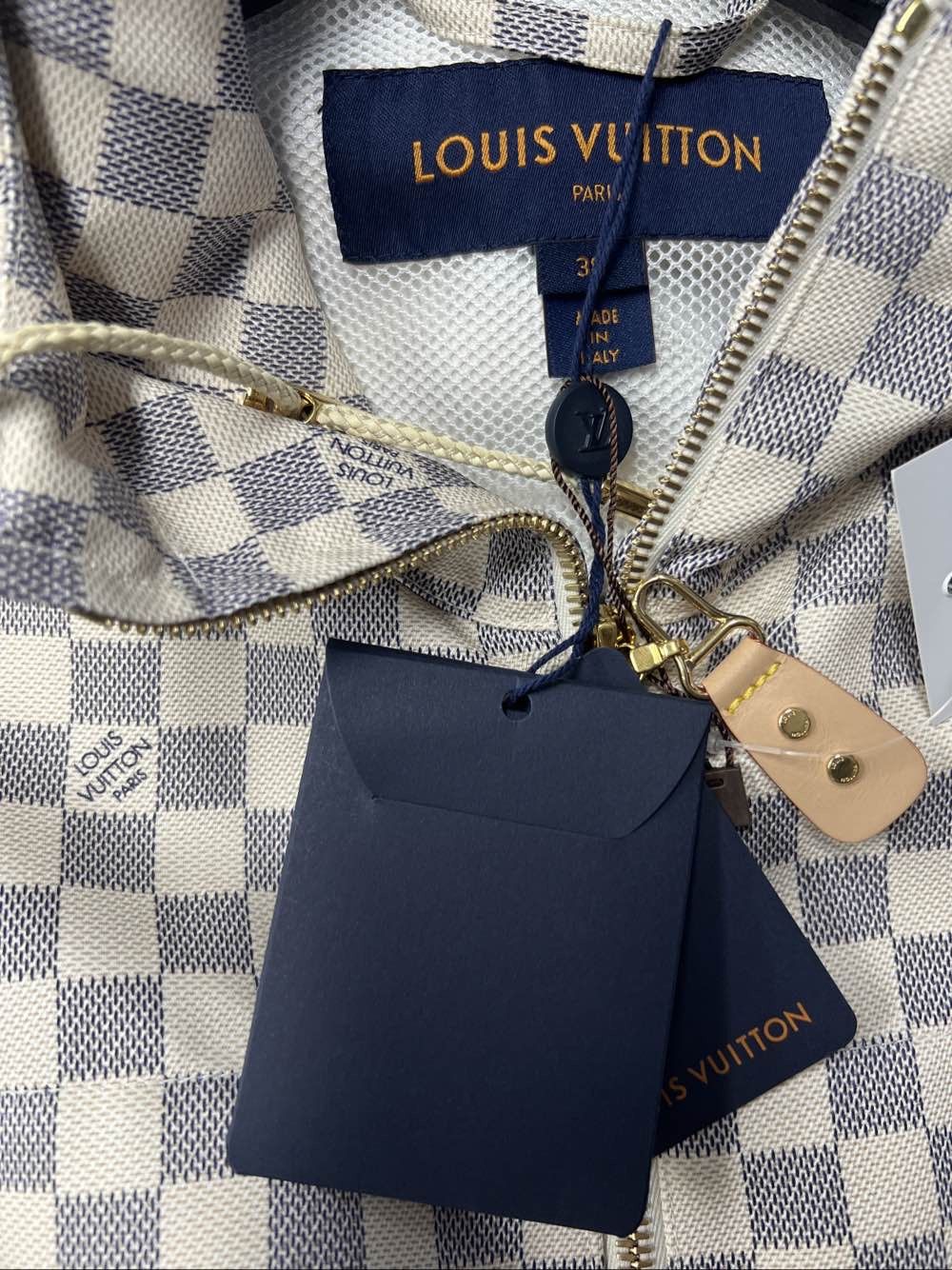 Louis Vuitton Louis Vuitton Damier Azur Hooded Jacket Size 38 Size S / US 4 / IT 40 - 5 Thumbnail