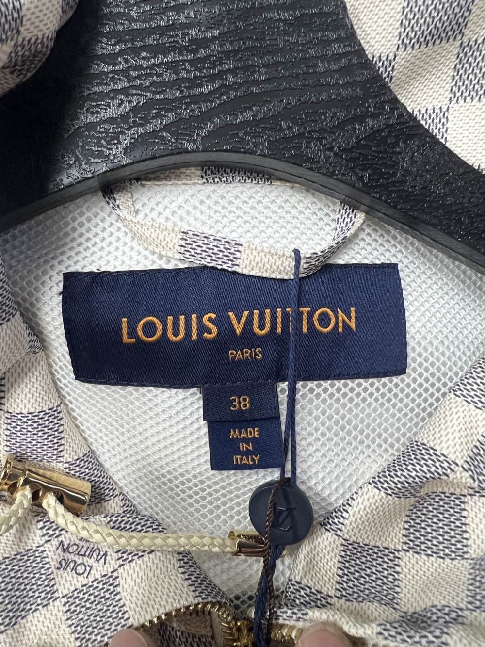 Louis Vuitton Louis Vuitton Damier Azur Hooded Jacket Size 38 Size S / US 4 / IT 40 - 3 Thumbnail