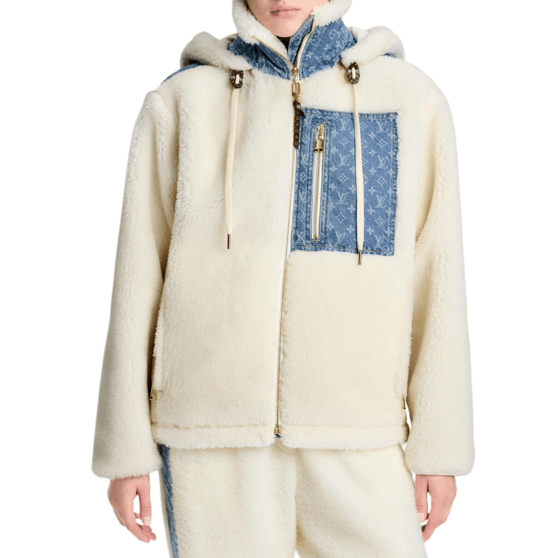 Louis Vuitton Louis Vuitton Monogram Denim Fleece Hooded Jacket Size 38 Size S / US 4 / IT 40 - 7 Thumbnail