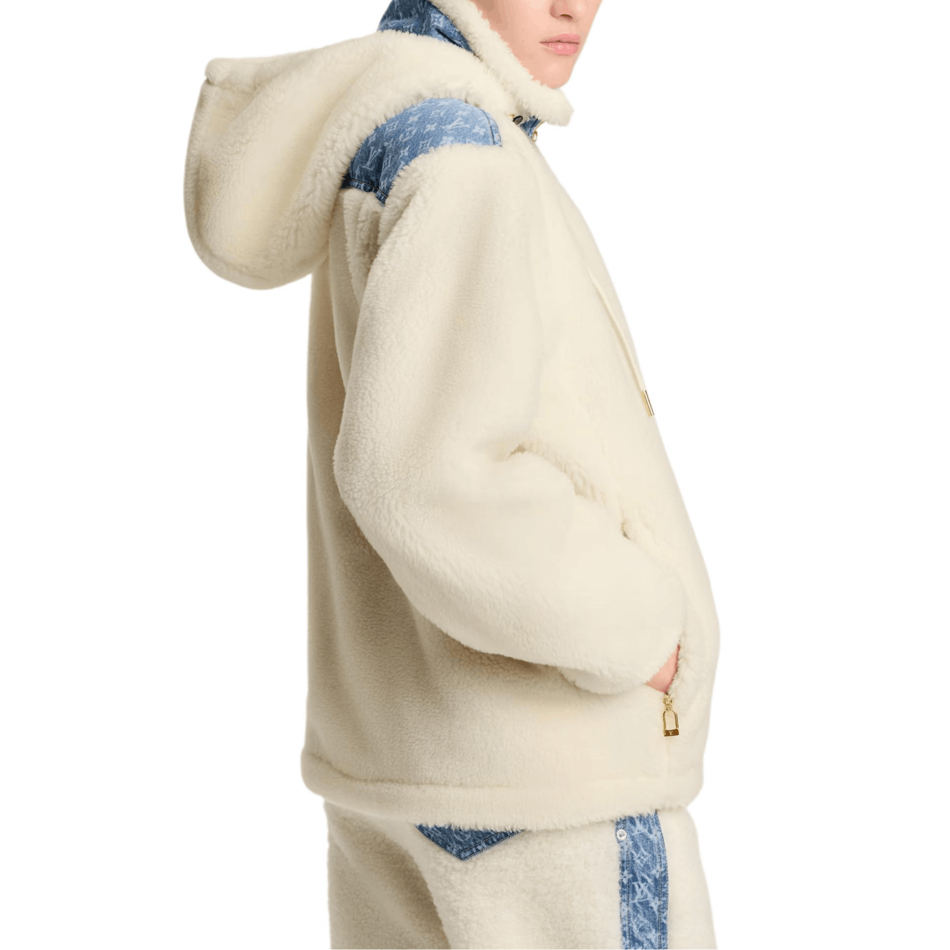 Louis Vuitton Louis Vuitton Monogram Denim Fleece Hooded Jacket Size 38 Size S / US 4 / IT 40 - 9 Thumbnail