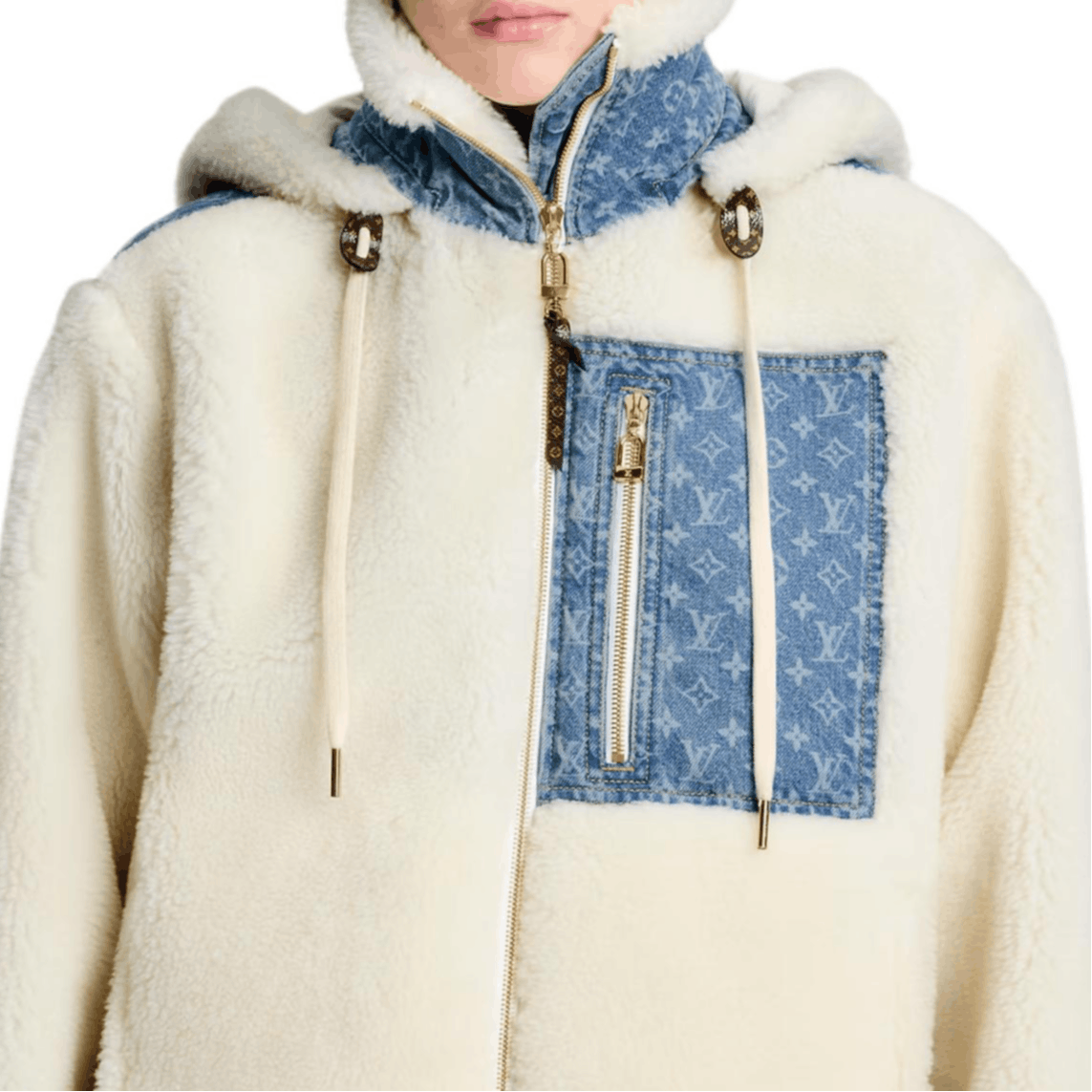Louis Vuitton Louis Vuitton Monogram Denim Fleece Hooded Jacket Size 38 Size S / US 4 / IT 40 - 10 Thumbnail