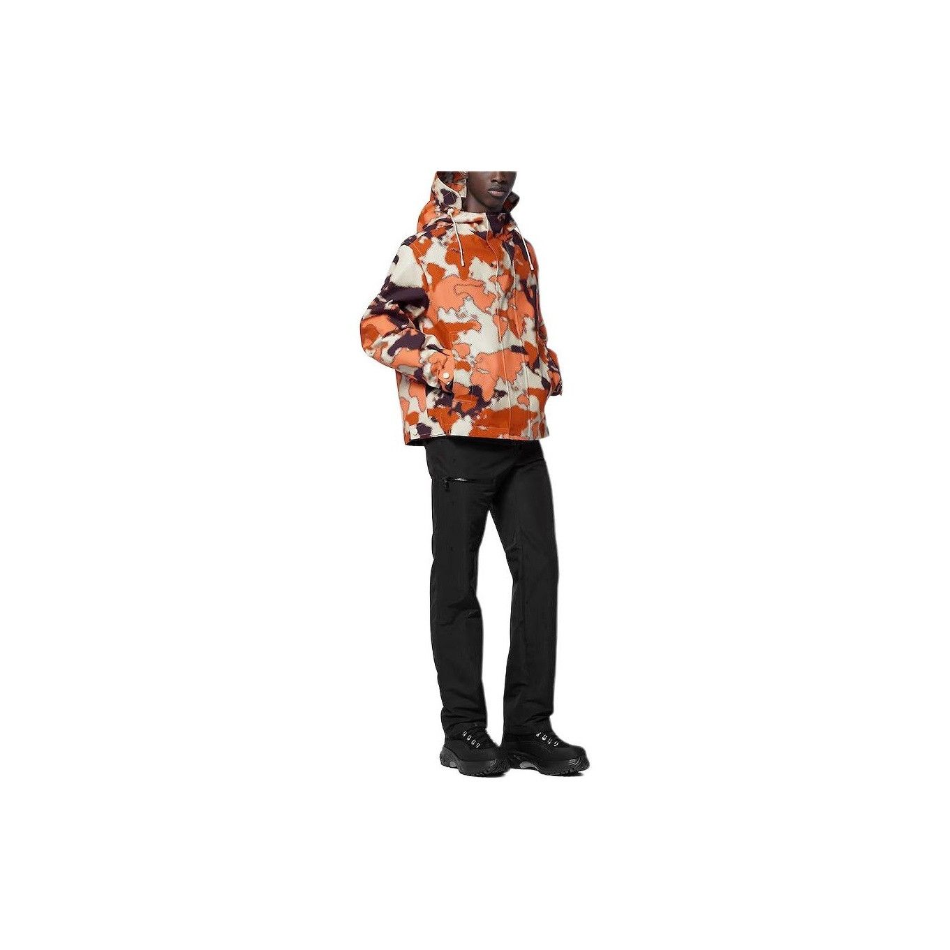 Louis Vuitton Louis Vuitton Orange Camo Hooded Jacket Size L Size US L / EU 52-54 / 3 - 7 Thumbnail