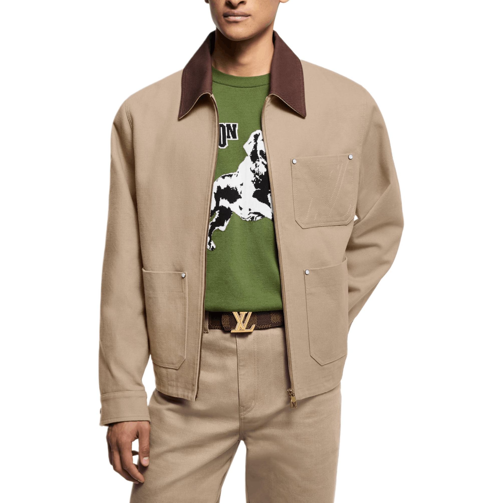 Louis Vuitton Louis Vuitton Logo Pocket Cotton Jacket Size 46 Size US S / EU 44-46 / 1 - 6 Thumbnail
