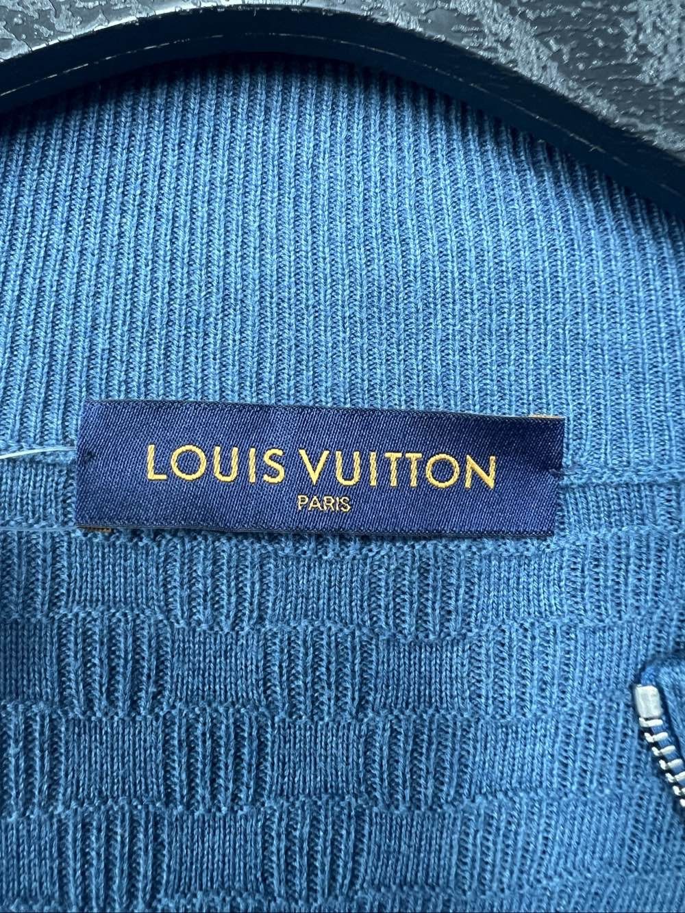 Louis Vuitton Louis Vuitton Damier Knit Zip-Up Cardigan Size L Size US L / EU 52-54 / 3 - 3 Thumbnail